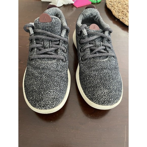 Allbirds Wool Runner Mizzle Low Top Shoes Merino Women's Size 7 Black Gray - Picture 3 of 9